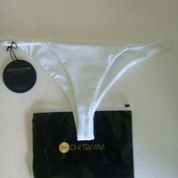 Mochi Swimsuit white Bathing Bikini BOTTOMS Bella - Picture 3 of 7